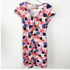 Boden Floral Midi Dress - Pink, Blue, Cream